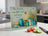 Glass cutting board with floral illustration and Bible verse "The Lord is my light and salvation".