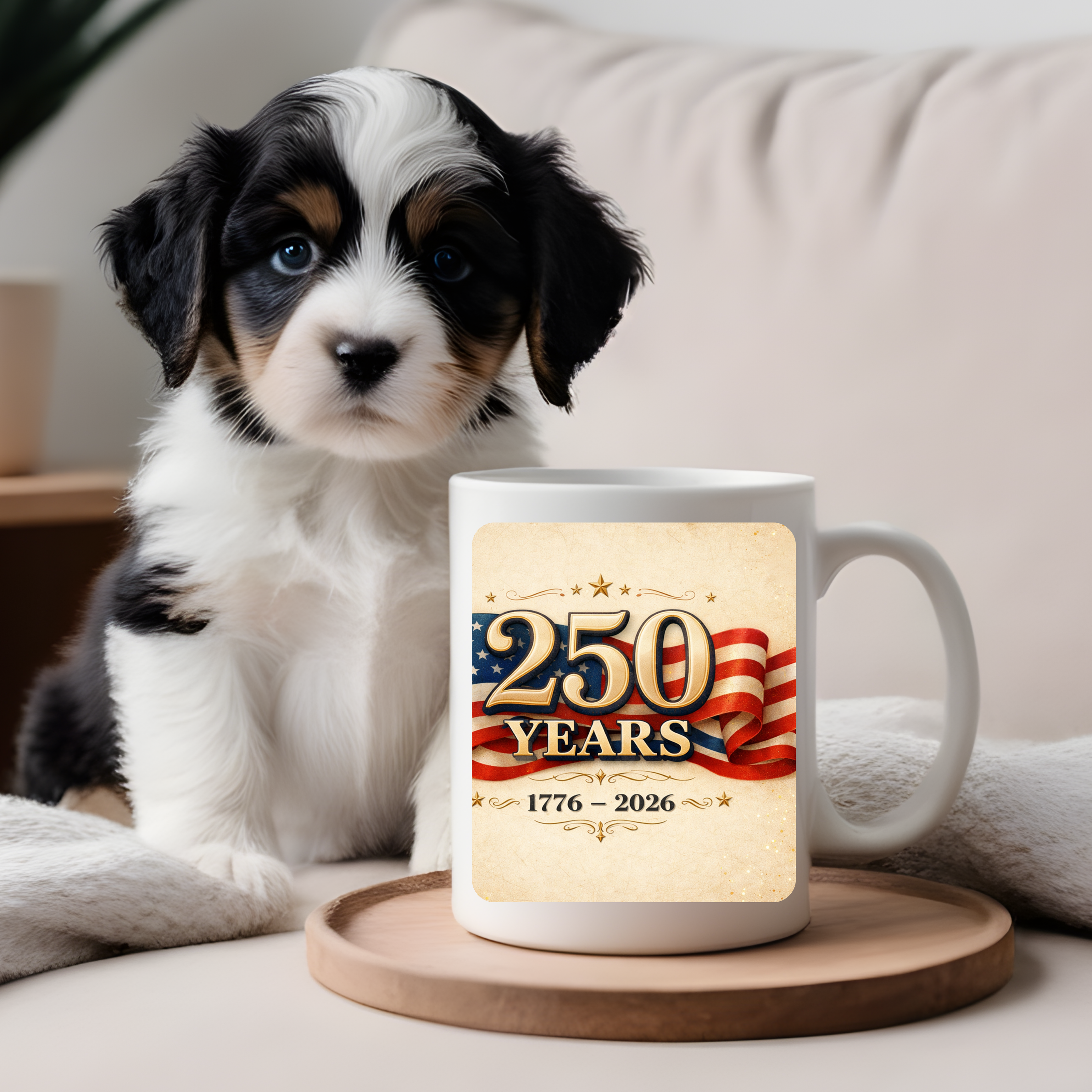 Flag 250 Years Patriotic Mug