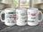 Gemini constellation mug with kind and caring graphics and positive affirmations.