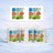 Three mugs with "BEST DAD EVER" text in colorful block letters against a snowy background.