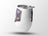 White tumbler with shield, eagle, and "LAND OF THE FREE" text.