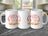 White mug with "Grill Dad" text and flame graphics, displayed from multiple angles.