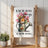 Towel with robin in watering can and "Each Day Brings A New Song" text.