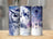Three tumblers with owls, moon, and dreamcatcher designs, one with "Hailey" text.