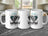 Gemini mug with skull art and text "Two moods. Both chaotic."