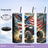 ATV rider stainless steel tumbler American eagle design