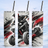 ATV tumbler black red white off road quad design
