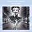 Betty Boop  in a polka dot dress standing on a city street with a gray and black color scheme.