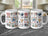 Bowling themed 15oz coffee mug with vibrant design