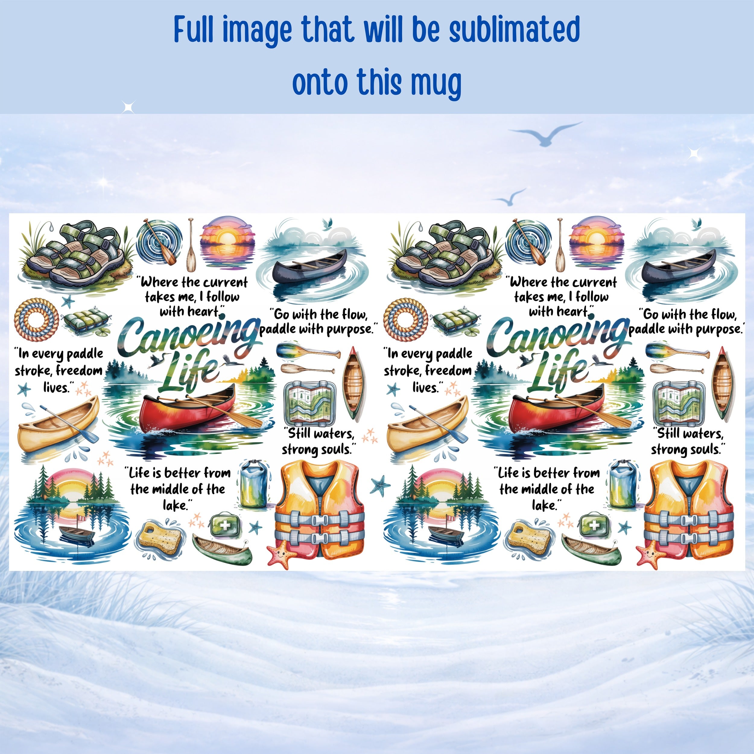 Canoe lover mug gift for outdoor adventure enthusiasts