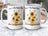 Christian coffee mug with sunflowers and Bible design