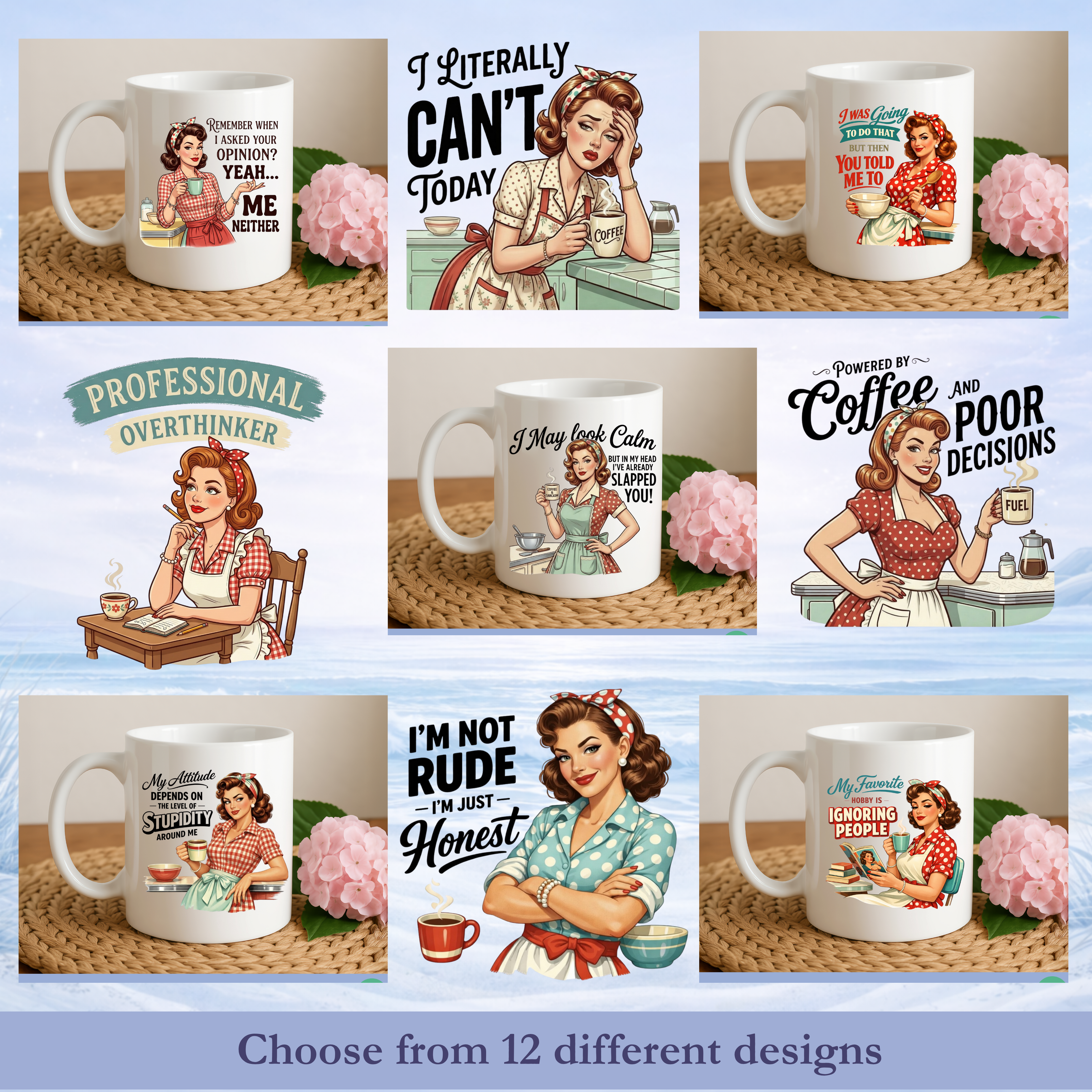 Sarcastic/Funny Retro Women Coffee Mugs