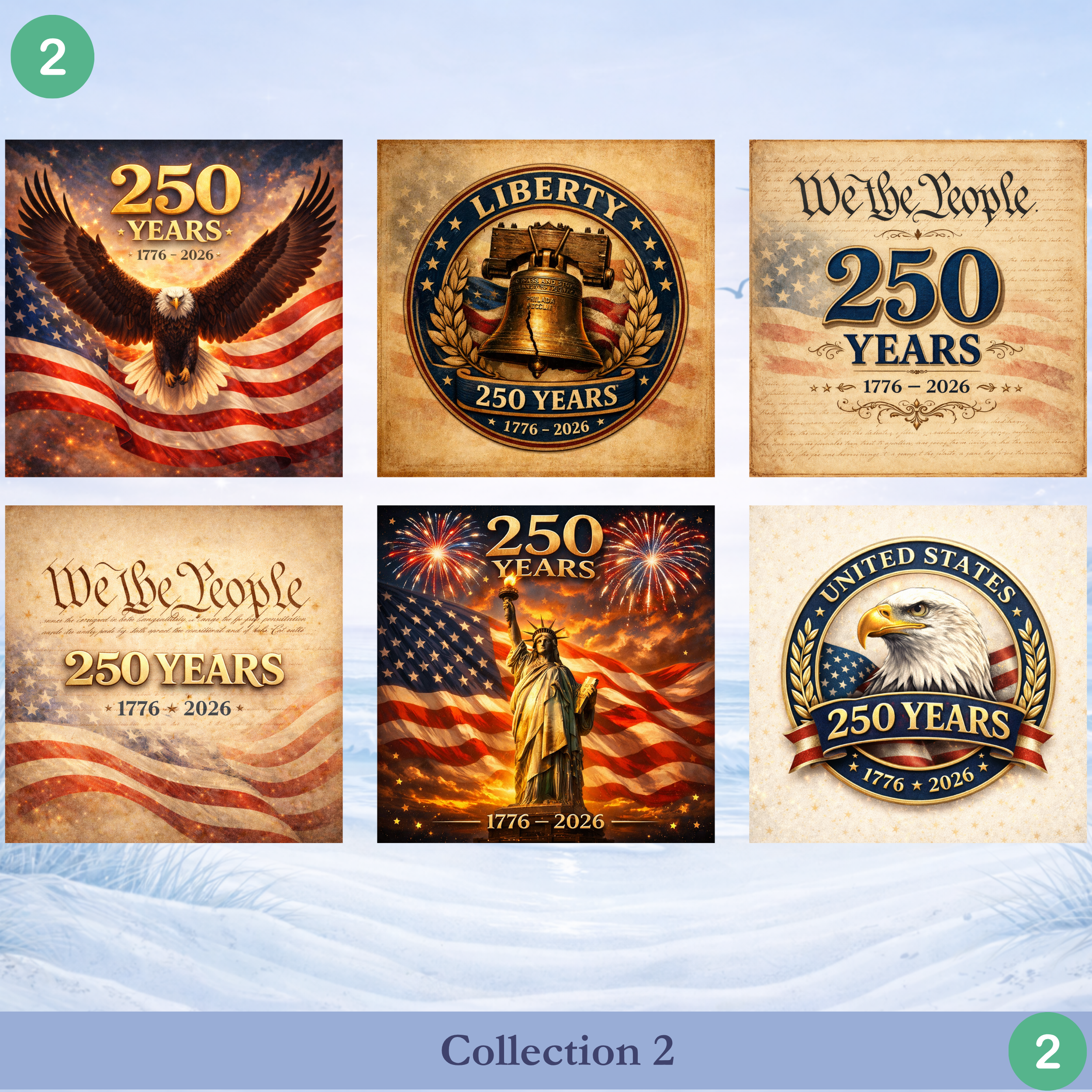  USA 250 coaster collections 