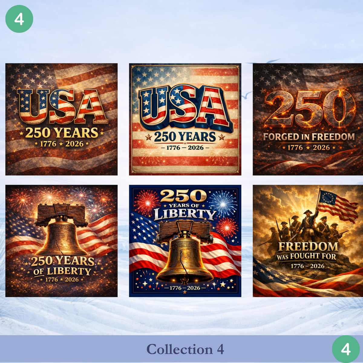  USA 250 coaster collections 