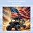 USA flag off road tumbler 20 oz stainless steel insulated cup