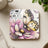Coaster with butterfly on flower, text "Be real not perfect."