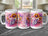 White mug with "Mom Life" and floral design in watercolor.