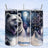 White bear in snowy landscape with dreamcatcher, moon, and "Hunter" text.