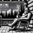 Bigfoot in rocking chair on porch holding steaming mug, "EW, PEOPLE" sign above.