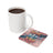 White mug and coaster with "Be Brave Be Bold Be Kind" text.