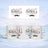 White mug with "Happy Father's" and mustache design, displayed on snowy background.