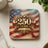 Coaster with US flag and "250 Years 1776 - 2026" text.