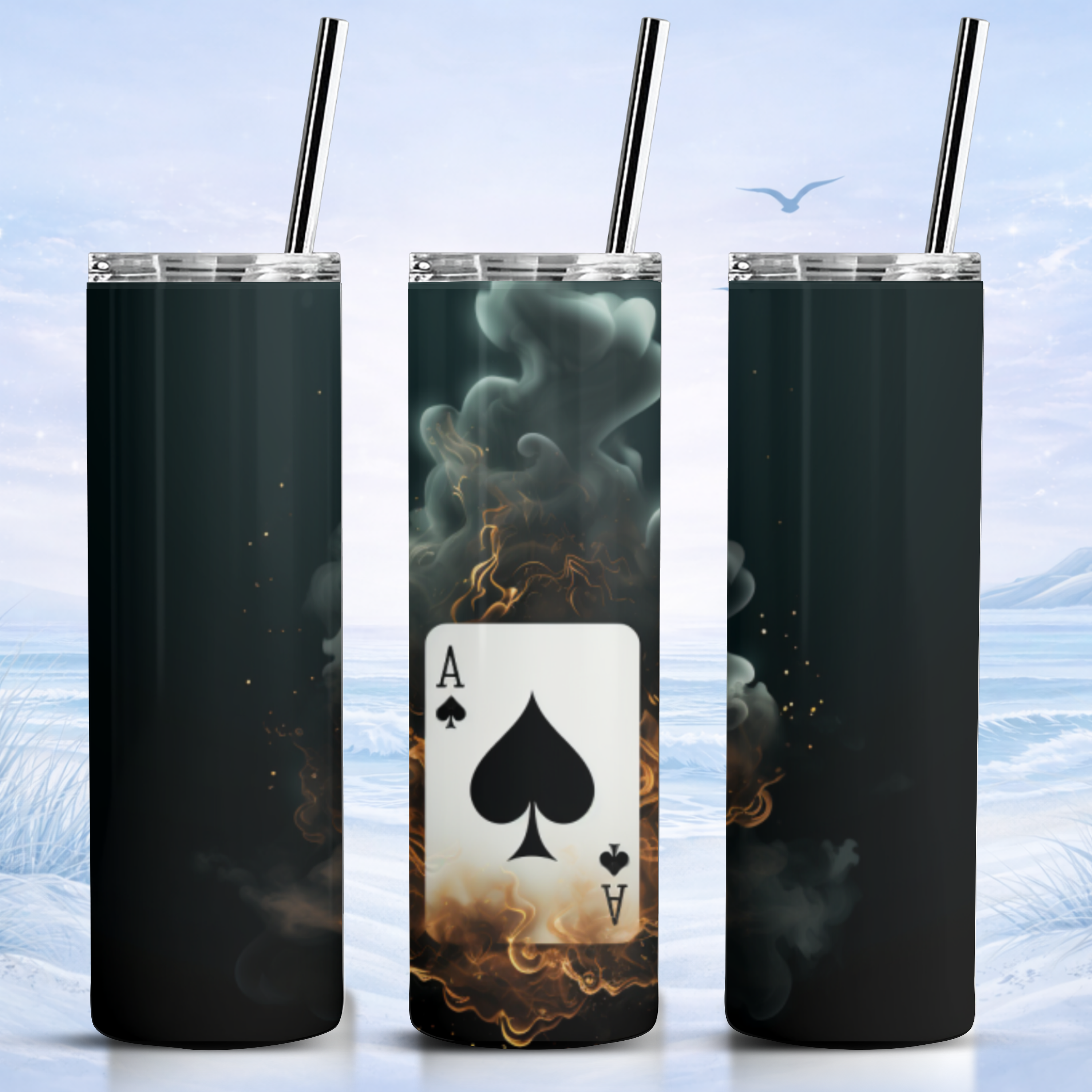 ace of spades tumbler stainless steel