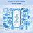 Blue beach-themed sublimation design with name Amelia and various summer icons.