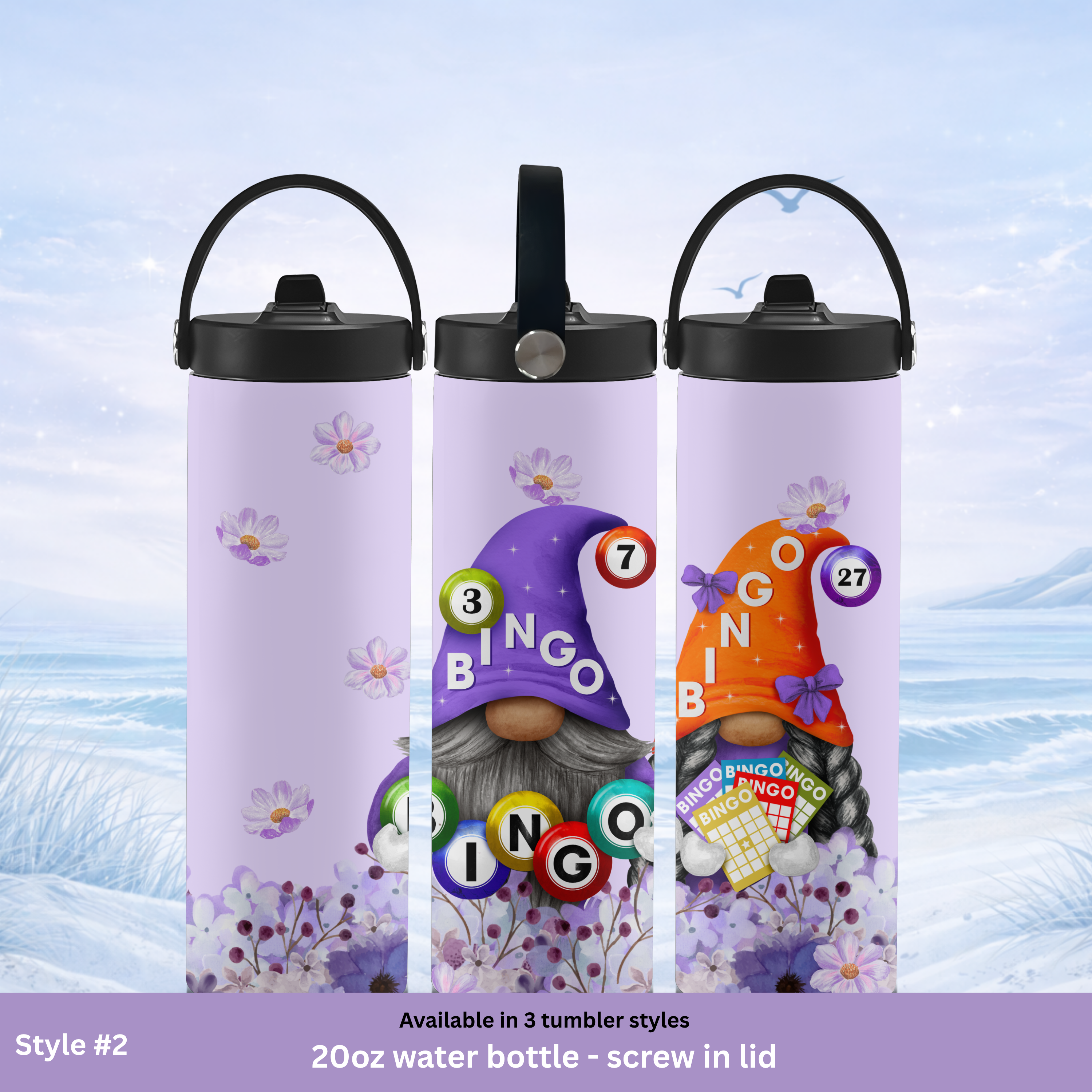 adorable bingo tumbler game night gift