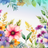 Floral border with colorful wildflowers and greenery on a white background.