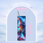 aesthetic neon monster tumbler with straw