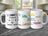 Mug with Libra zodiac sign, scales, and empowering affirmations.