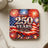 American flag coaster with fireworks, celebrating 250 years from 1776-2026.