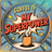 Orange coffee mug with steam and "COFFEE IS MY SUPERPOWER" text.