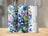 Two tumblers with blueberry floral designs and "Emma" on the right tumbler.