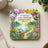 Square coaster with a scenic landscape and Ephesians 4:3 quote.