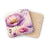Coasters with purple poppies and ladybug, "Dream Big" text.