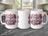 White mug with "Best Mom Ever" text and colorful border.