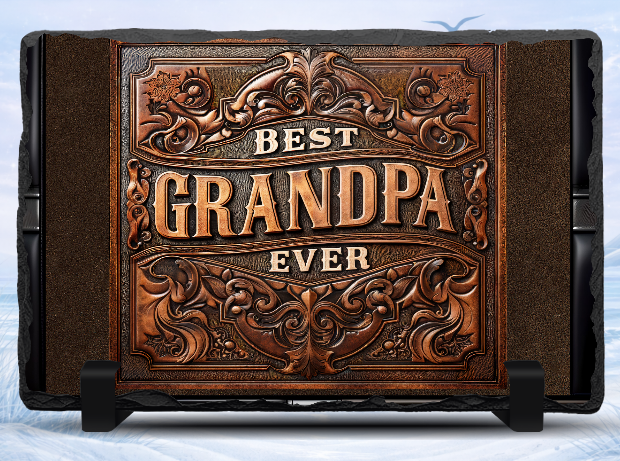 best grandpa ever slate gift