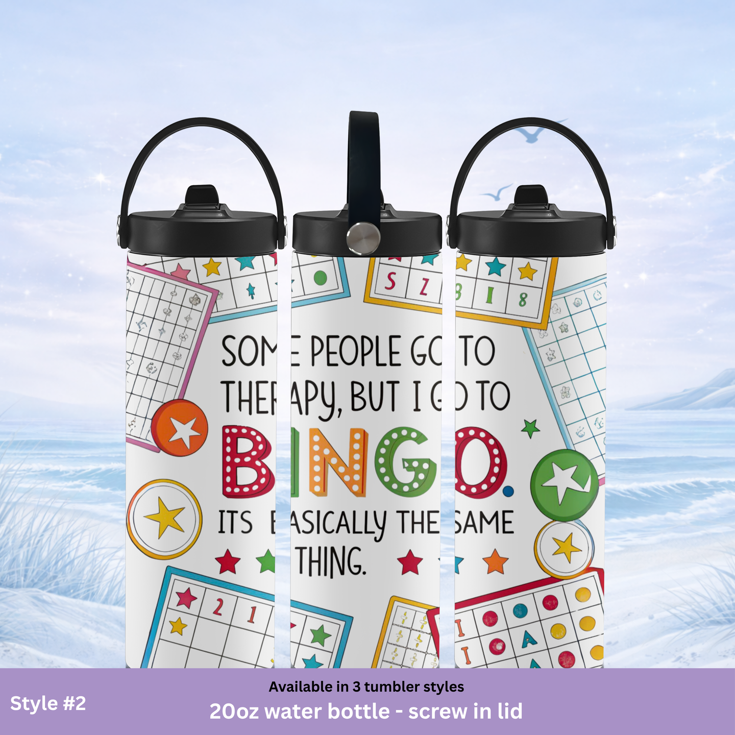 bingo gift tumbler for women game night