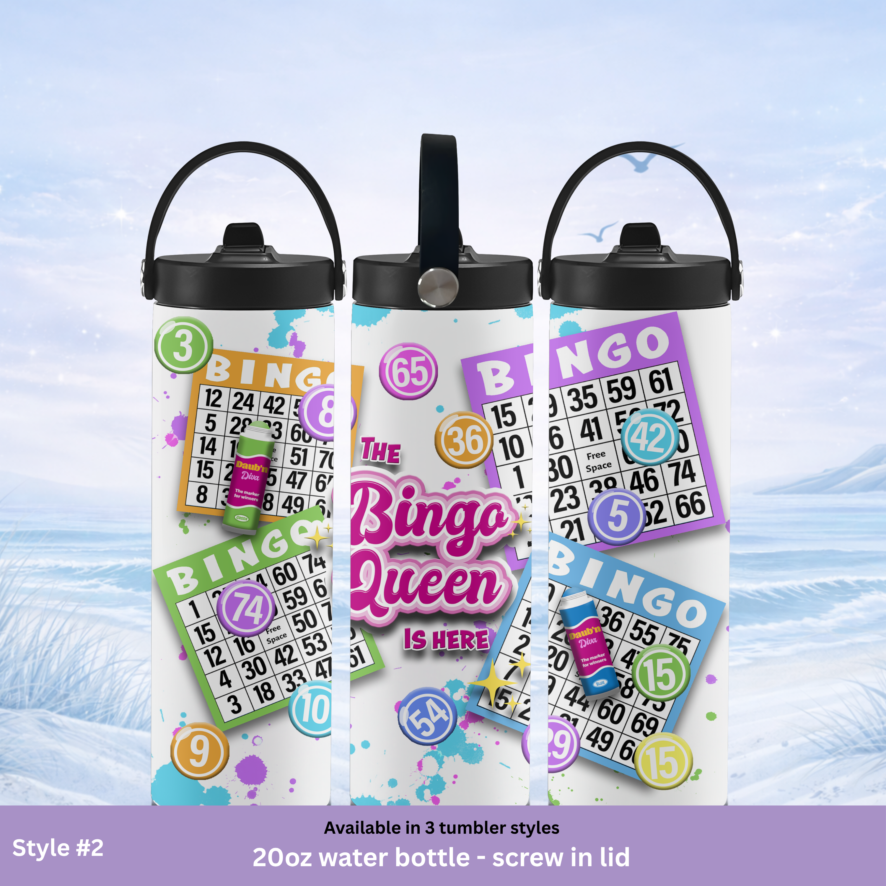 bingo night insulated tumbler 20 oz