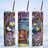 boho books coffee tumbler insulated skinny tumbler