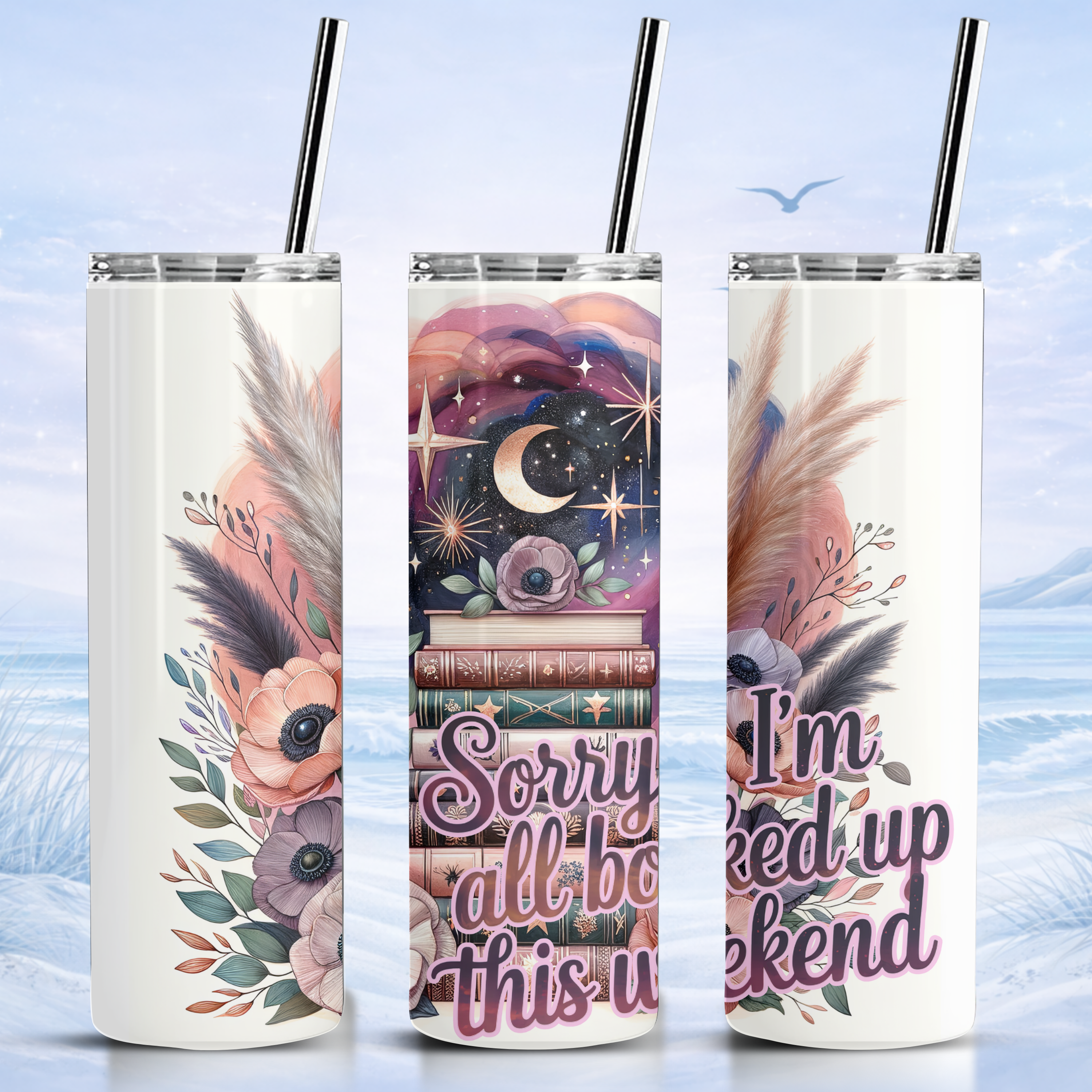 book lover tumbler weekend reading quote insulated skinny tumbler
