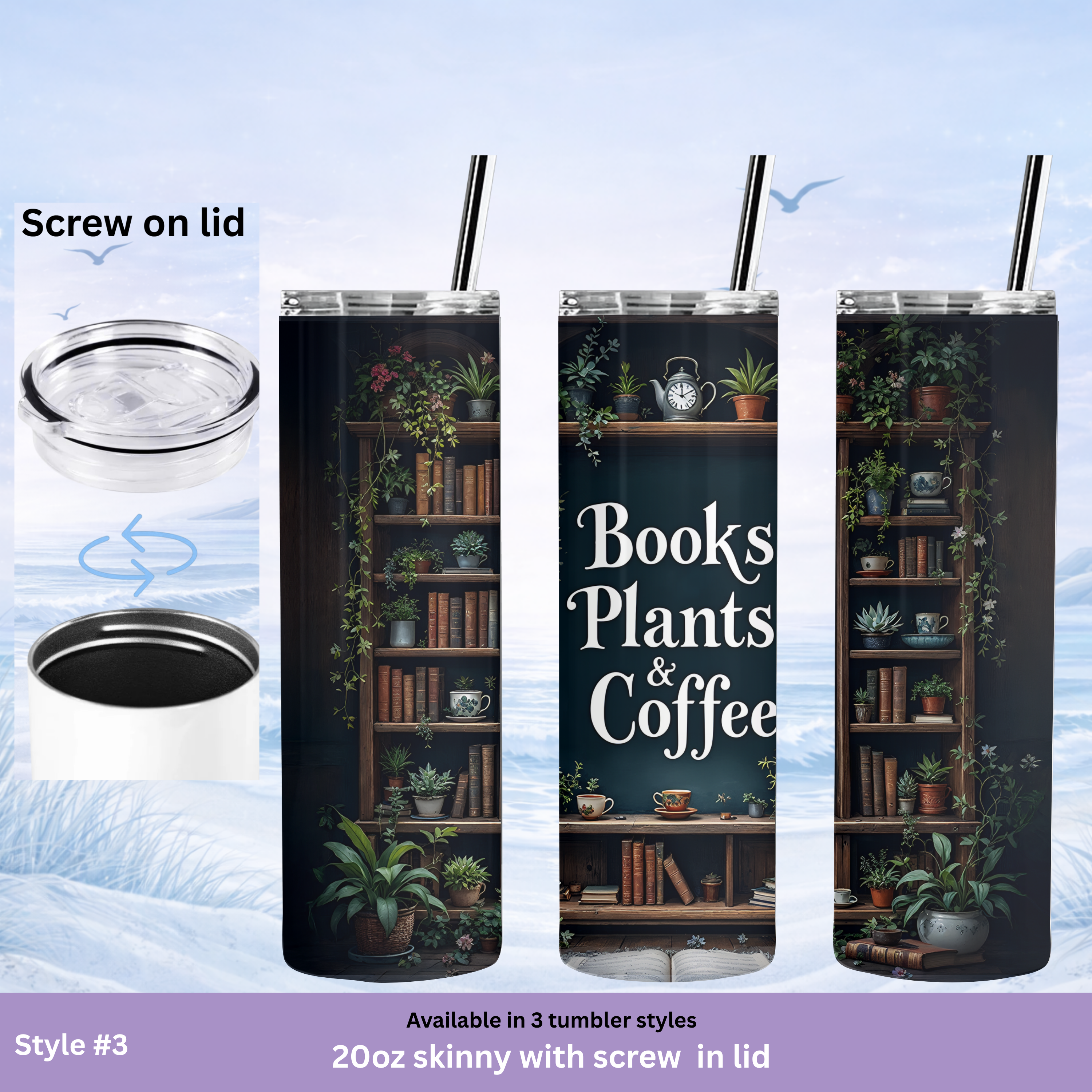 bookish gift tumbler insulated cup