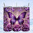 butterfly rose tumbler elegant floral design