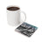 Bigfoot relaxing in a rocking chair with "Good Morning People" text on a coaster.