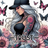 Tattooed woman in black top and cap with butterflies and sunflowers.
