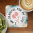 Coaster with "I AM GRATEFUL FOR MY LIFE" and pink tulips.