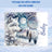 White wolf and winter scene with dreamcatcher and "Bailey" text.