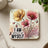 Square coaster with "I AM myself" text and watercolor poppies.
